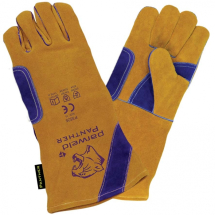 PANTHER WELDING GAUNTLET GOLD/ PURPLE PANTHER WELDING GAUNTLET GOLD/ PURPLE